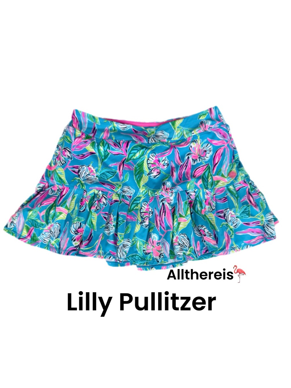 Lilly Pulitzer Luxletic Skort Taye “BELEAFING” S - Picture 2 of 12